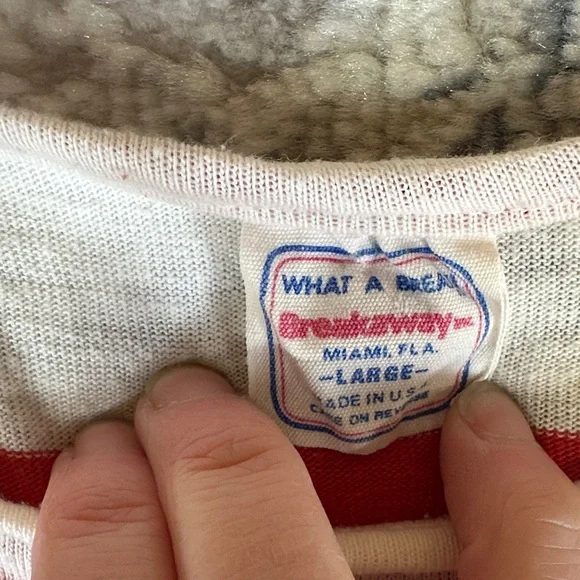 Vintage Strawberry Inc Jekyll Island Georgia Palm Tree Stripe T-Shirt Large - Picture 5 of 7